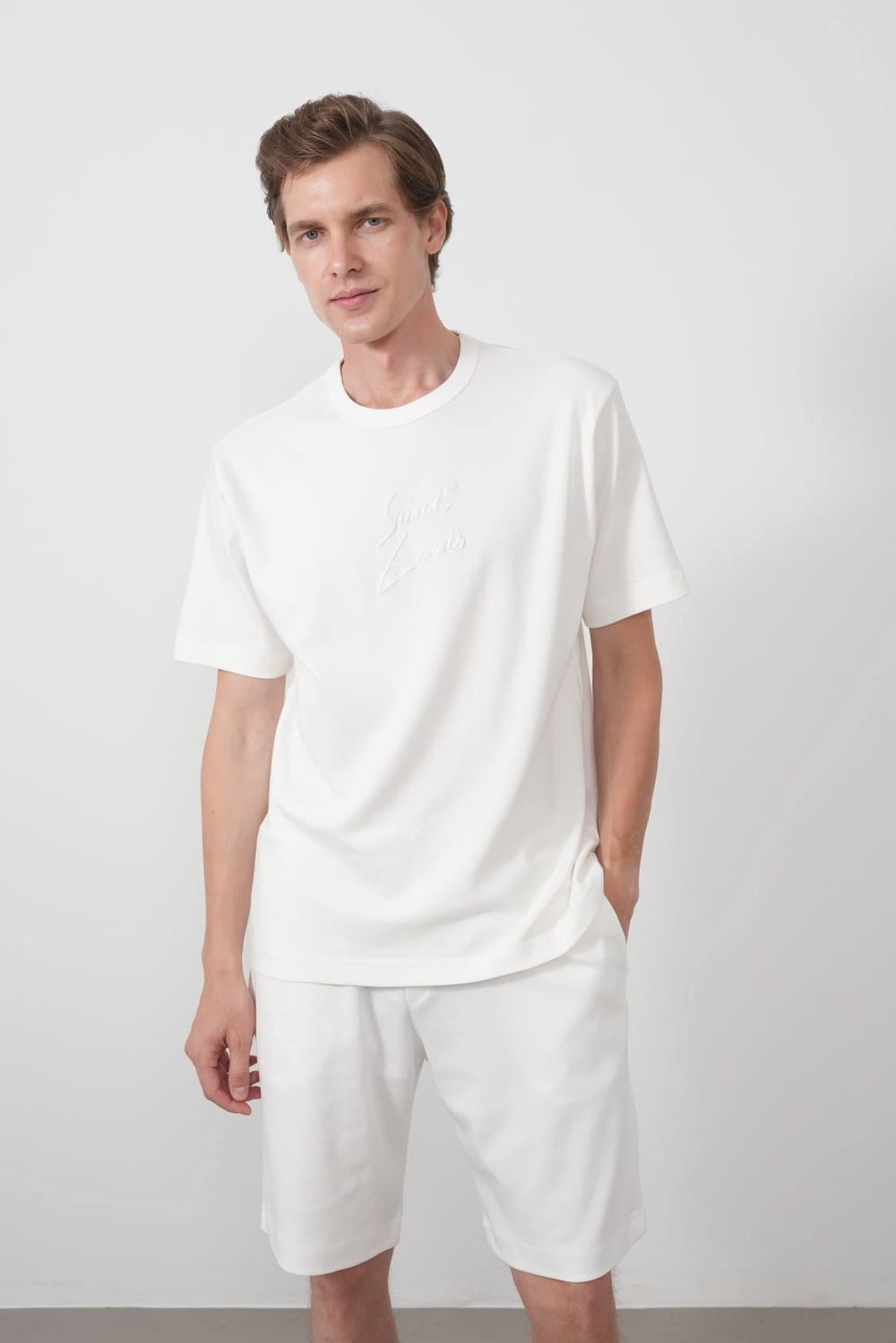 Wholesale Mens Ecru T-Shirt