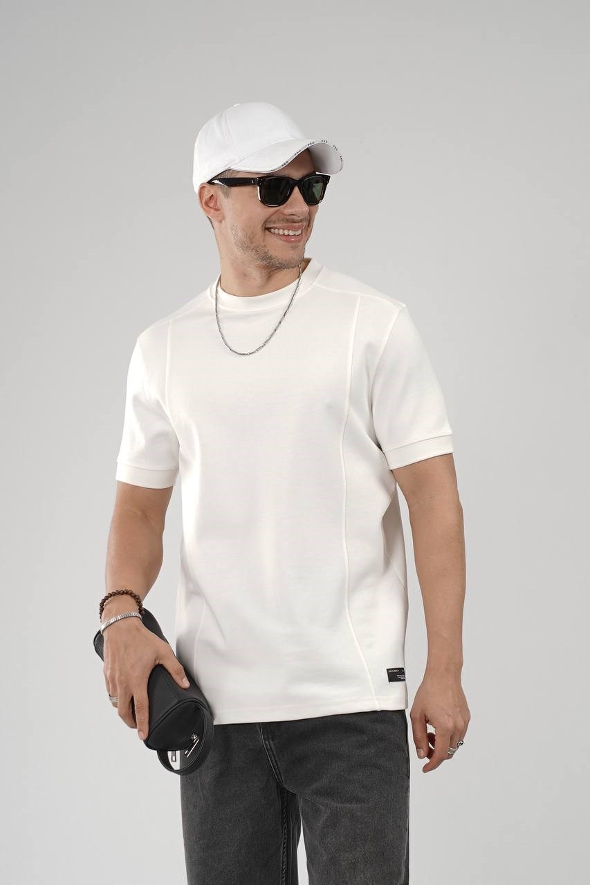 Wholesale Mens Ecru T-Shirt