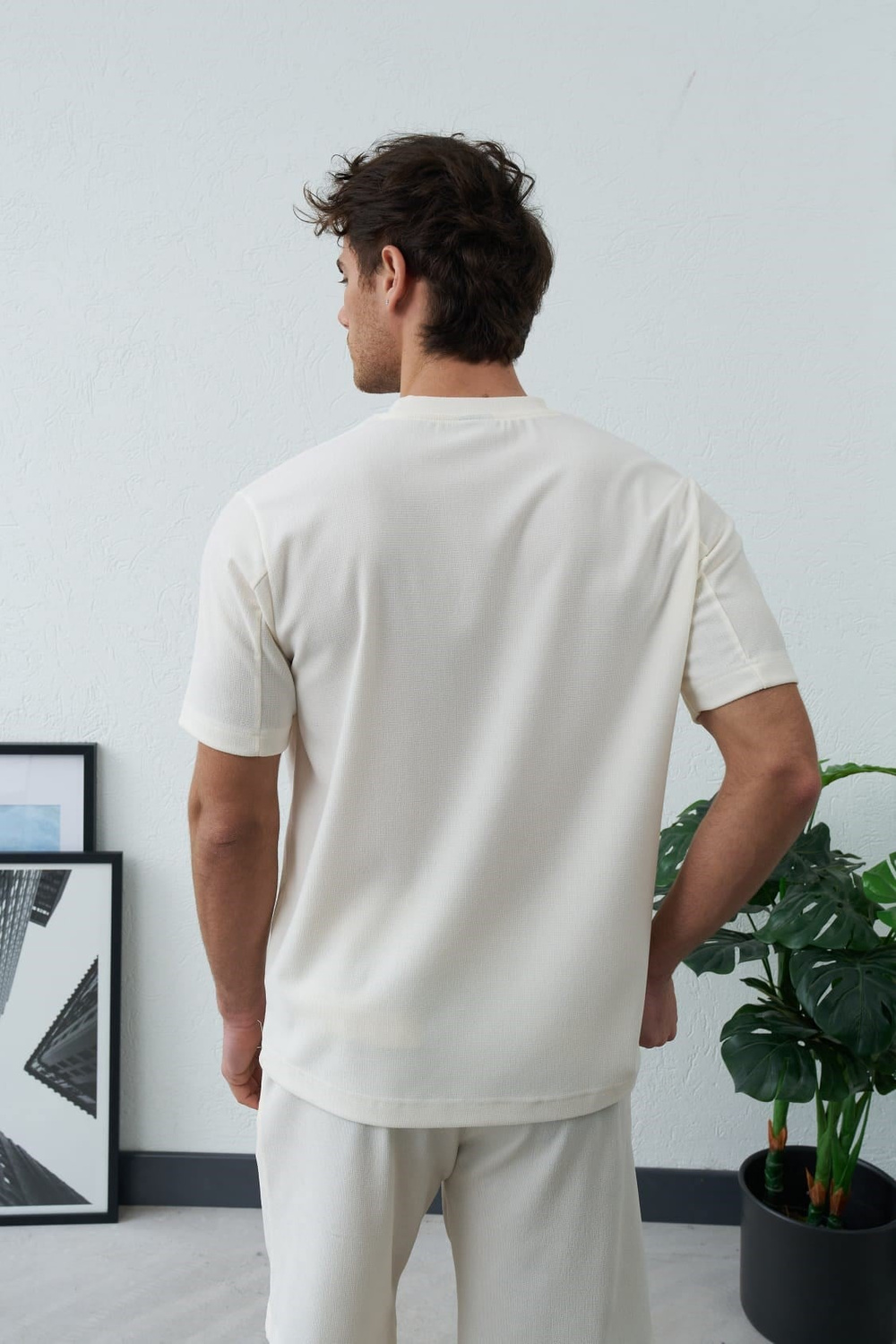 Wholesale Mens Ecru T-Shirt