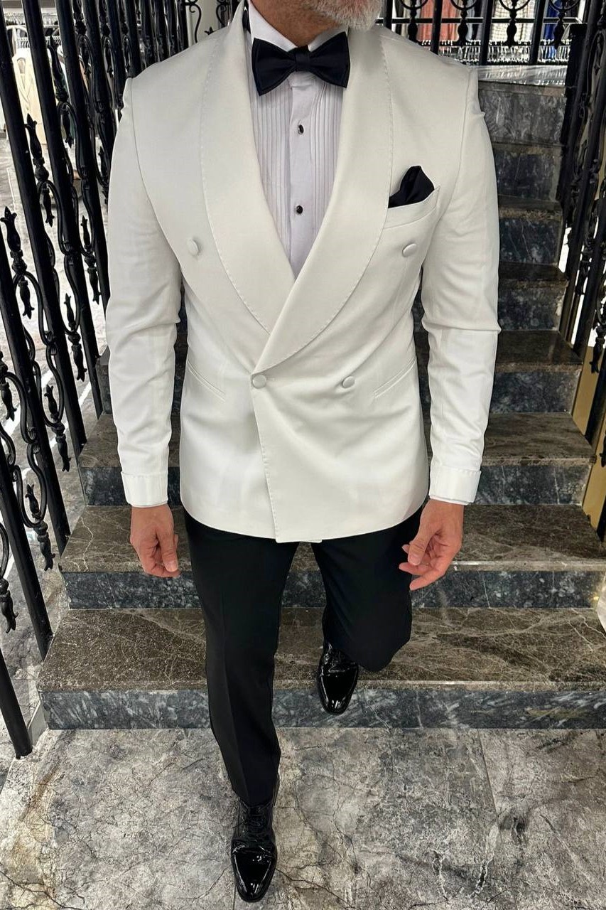 Wholesale Men's Ecru Two-Piece Suit 1702W26-0520