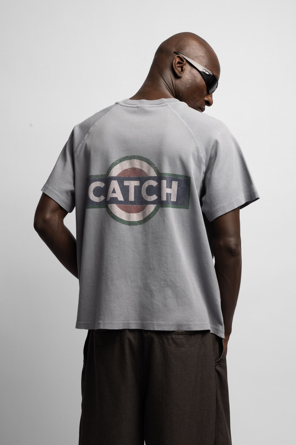 Wholesale Mens Gray Printed T-shirt