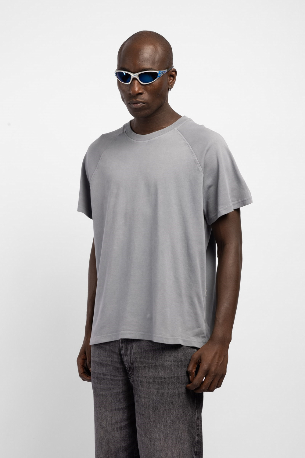 Wholesale Mens Gray Printed T-shirt