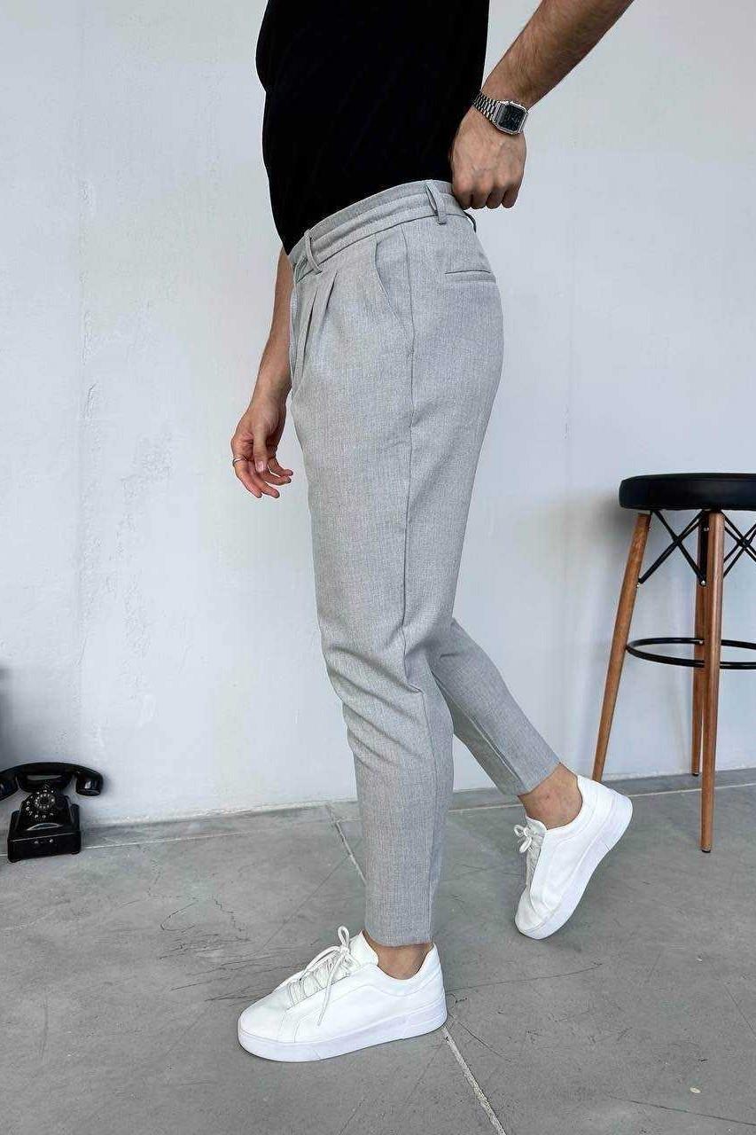 Wholesale Mens Gray Slim Fit Pants