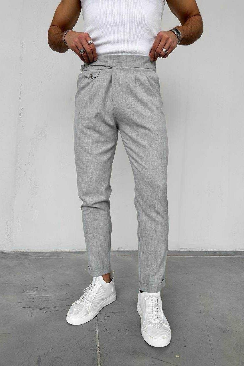 Wholesale Mens Gray Slim Fit Pants