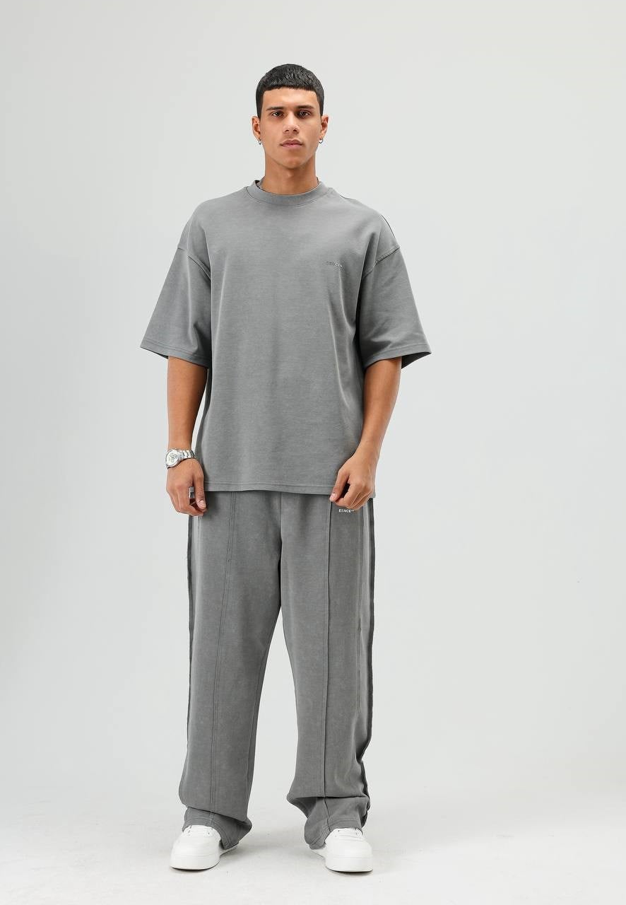 Wholesale Mens Gray T-Shirt and Pants Set