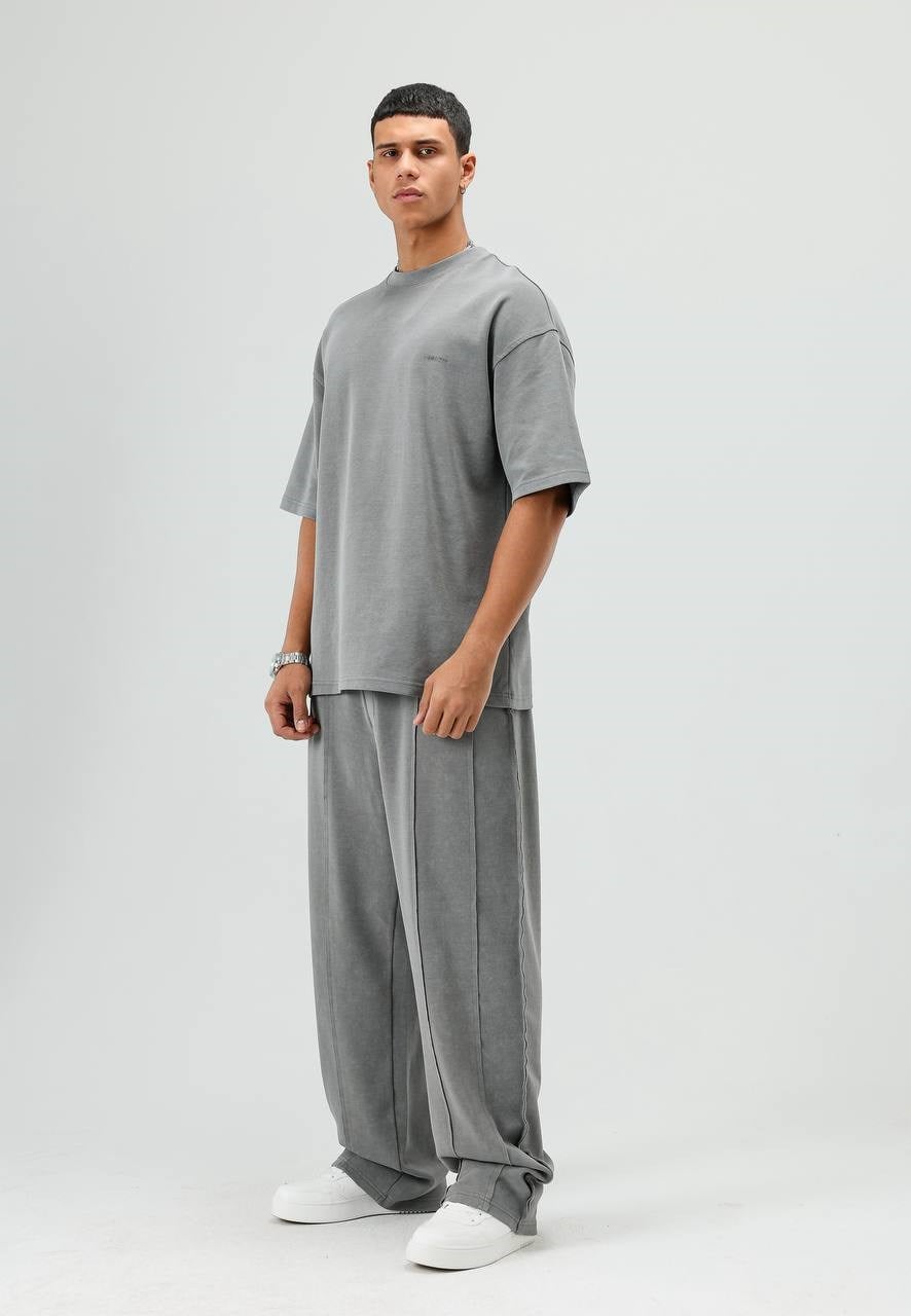 Wholesale Mens Gray T-Shirt and Pants Set
