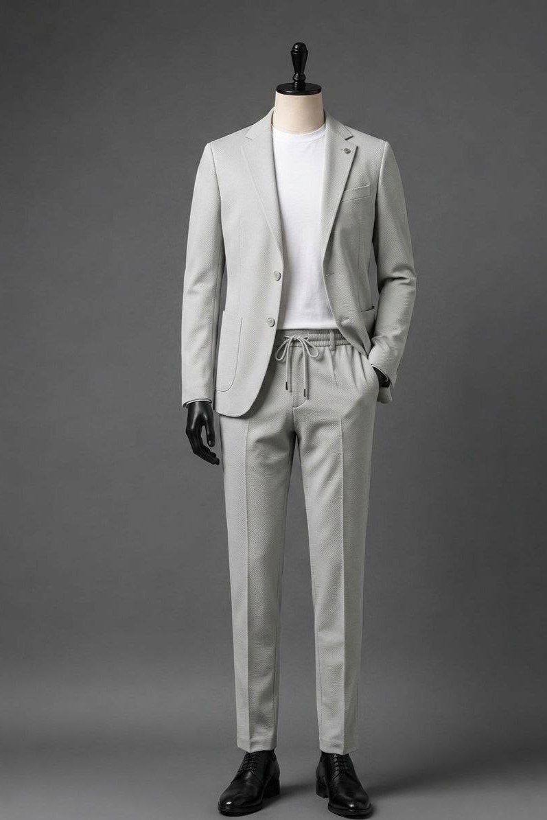 Wholesale Men's Gray Two-Piece Suit 1701W26-109