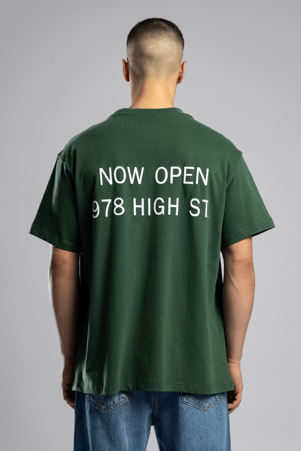 Wholesale Mens Green Printed T-Shirt