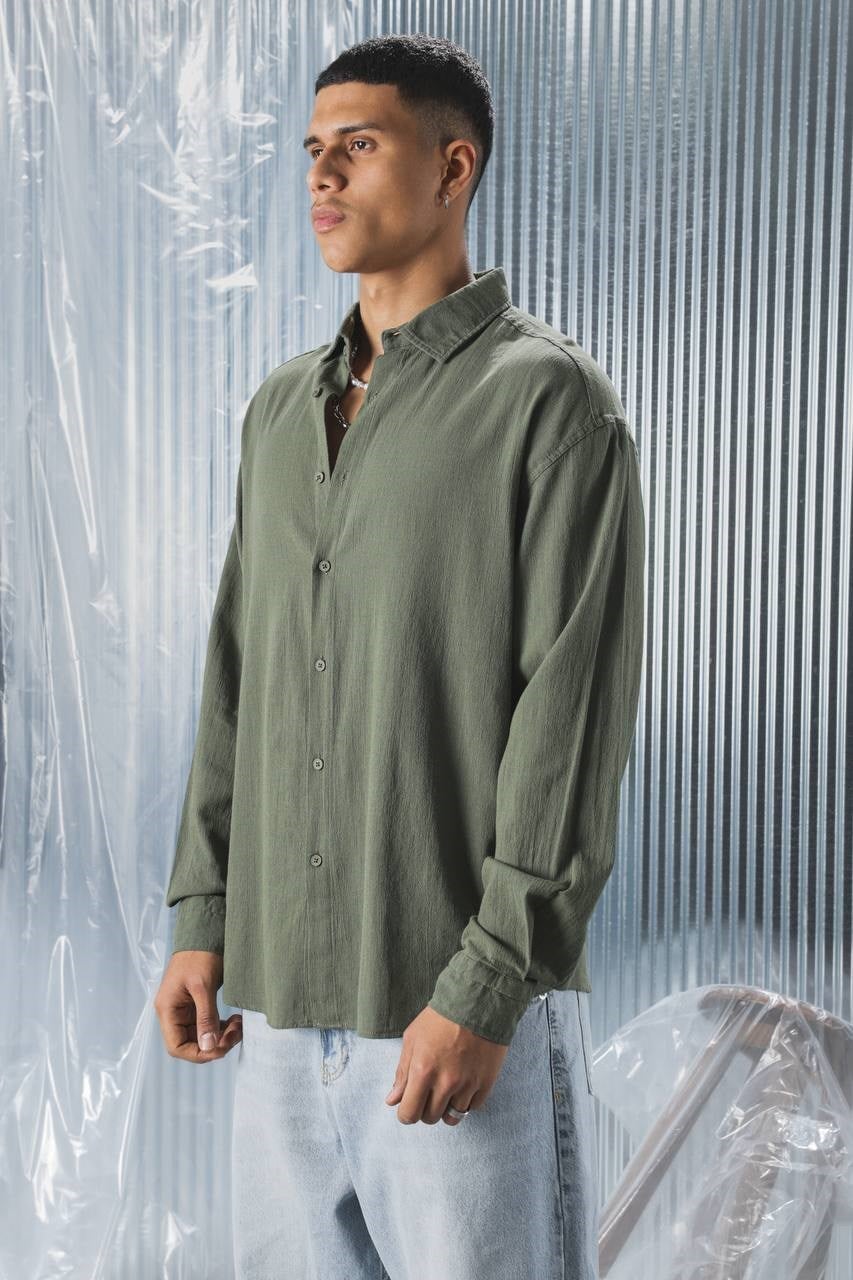 Wholesale Mens Green Shirt