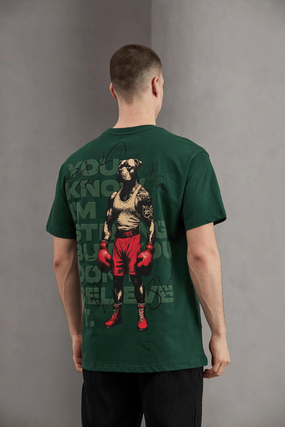 Wholesale Mens Green T-Shirt