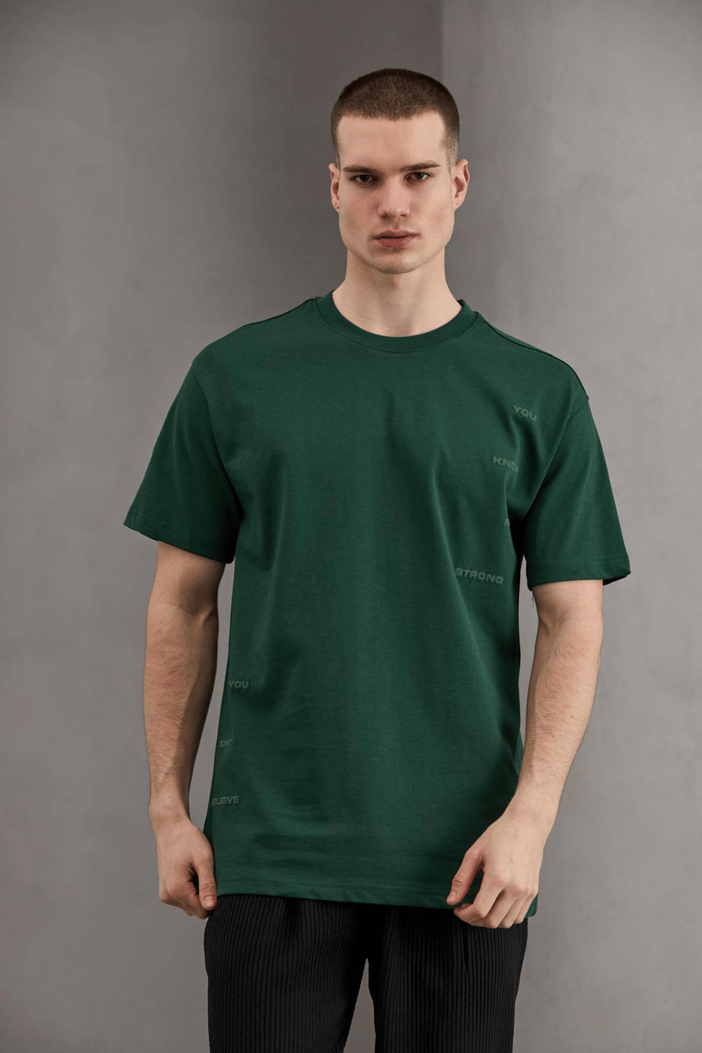 Wholesale Mens Green T-Shirt