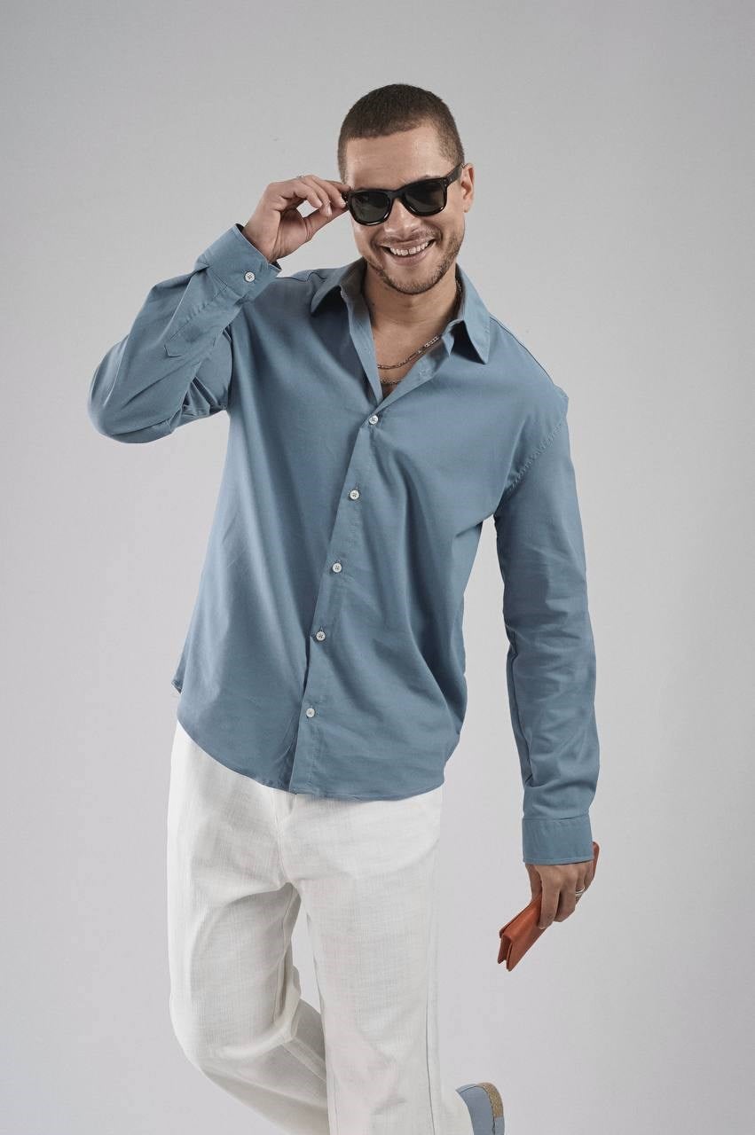 Wholesale Mens Indigo Shirt