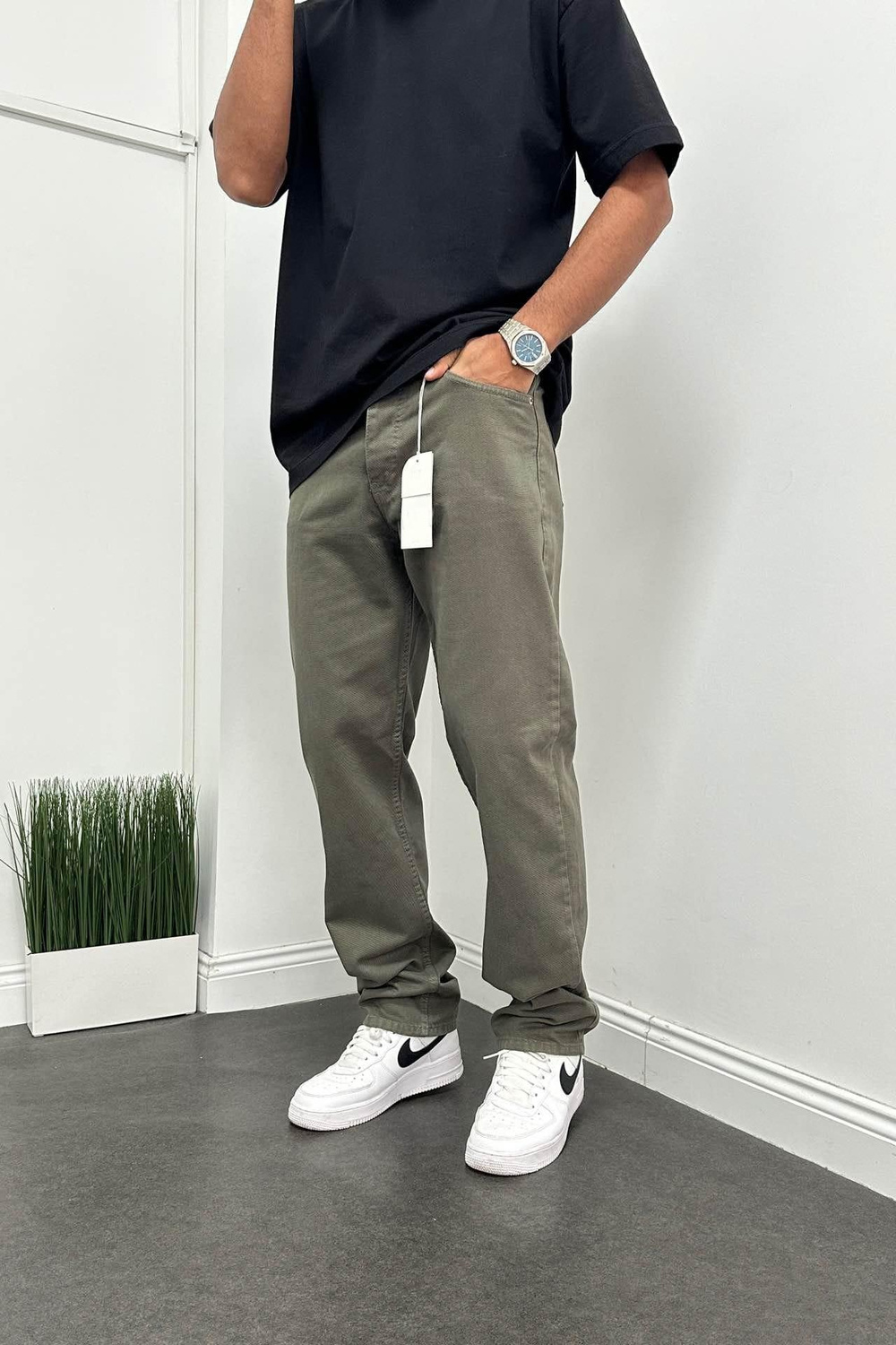 Wholesale Men's Khaki Baggy Jeans 1504W26-PNT2272