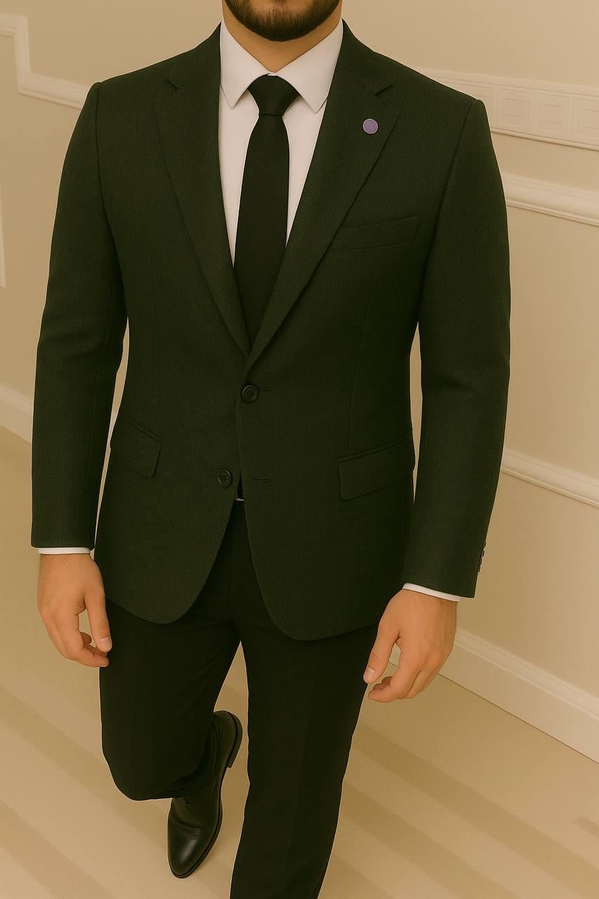 Wholesale Men's Khaki Blazer Jacket 1701W26-038