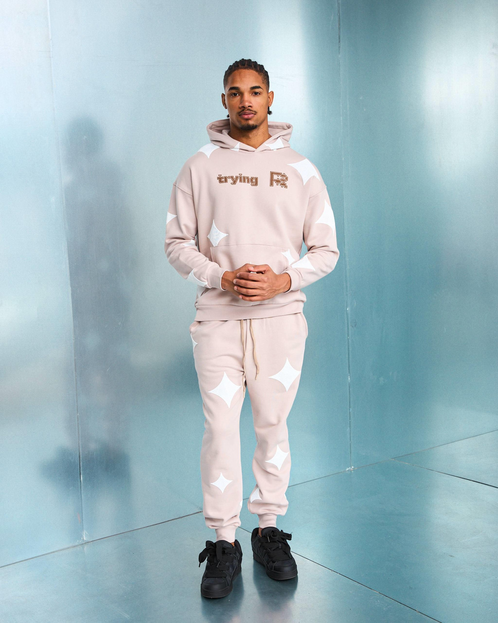 Wholesale Mens Light Beige Tracksuit