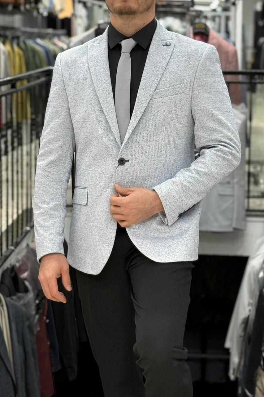 Wholesale Men's Light Gray Blazer Jacket 1701W26-033