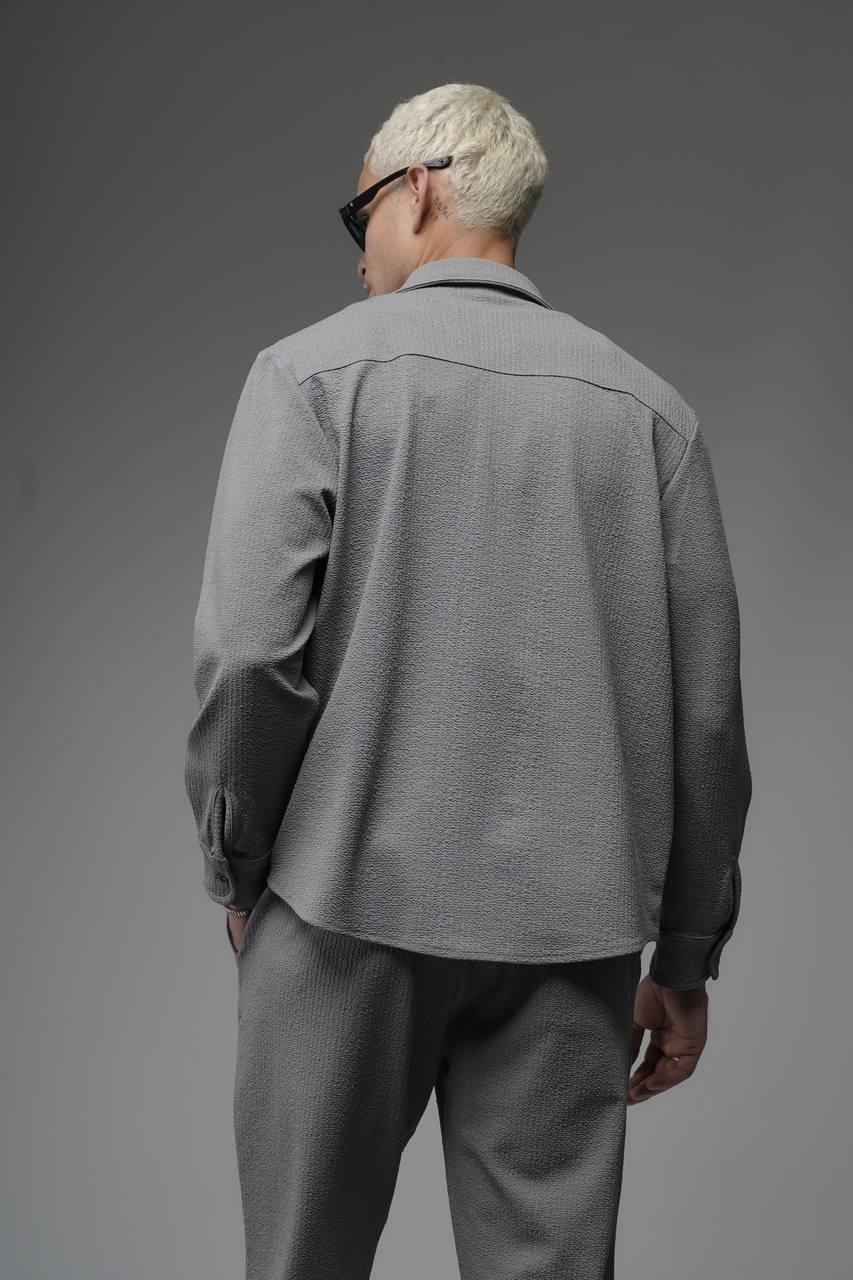 Wholesale Mens Light Gray Shirt and Trouser Suit