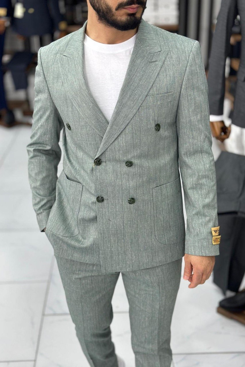 Wholesale Men's Menthol Two-Piece Suit 1744W26-026