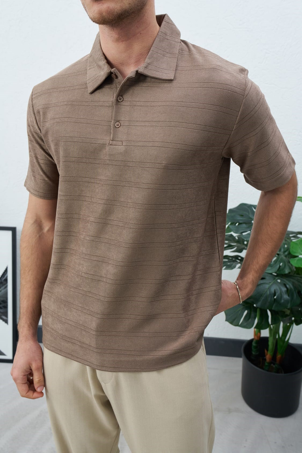 Wholesale Mens Mink Polo T-Shirt