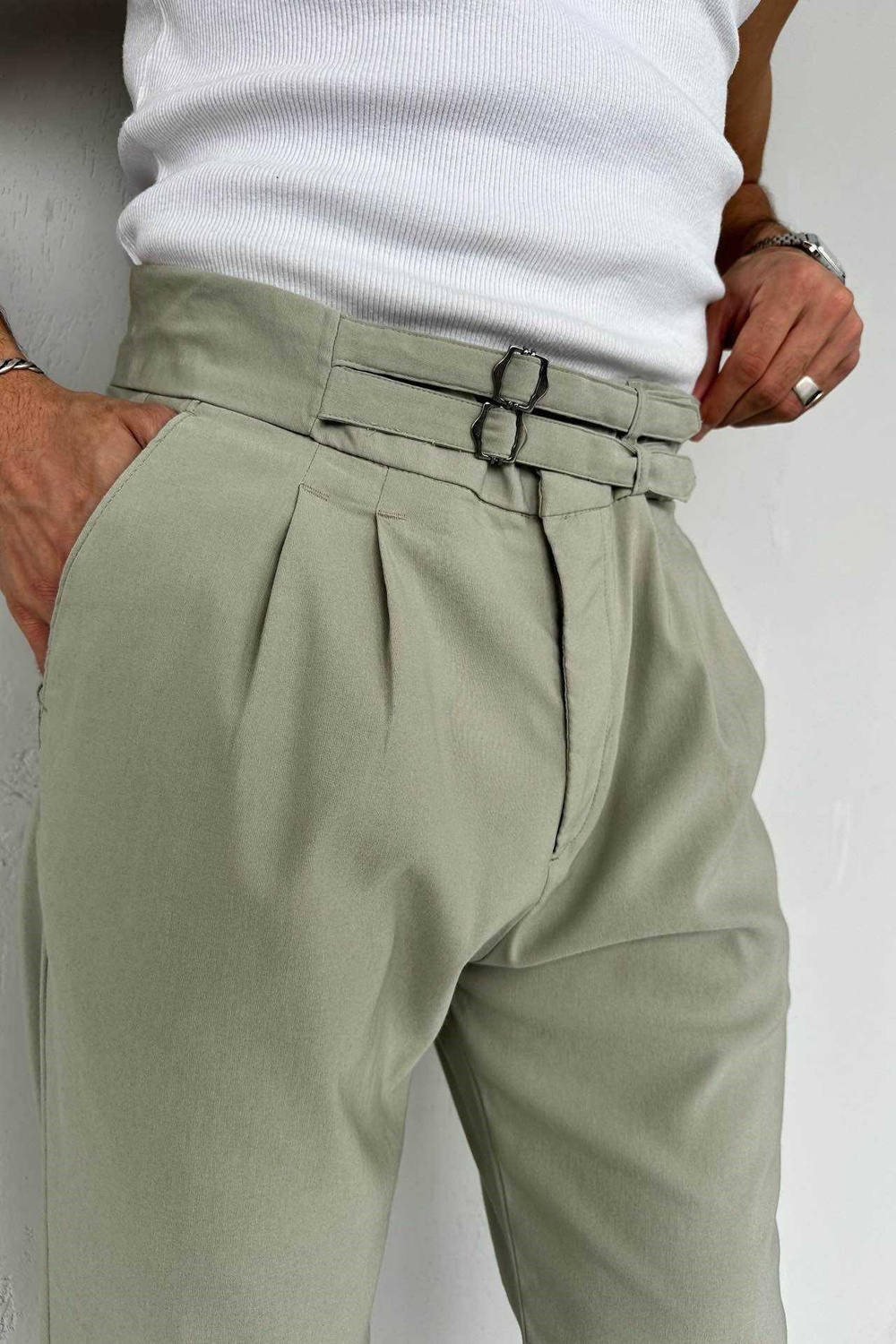 Wholesale Mens Mint Slim Fit Pants
