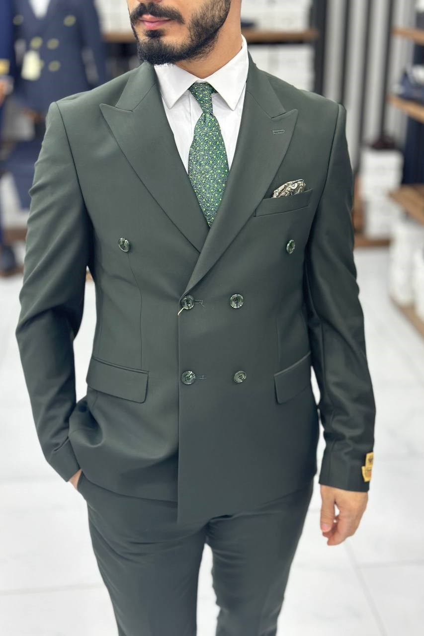 Wholesale Men's Mint Two-Piece Suit 1744W26-025