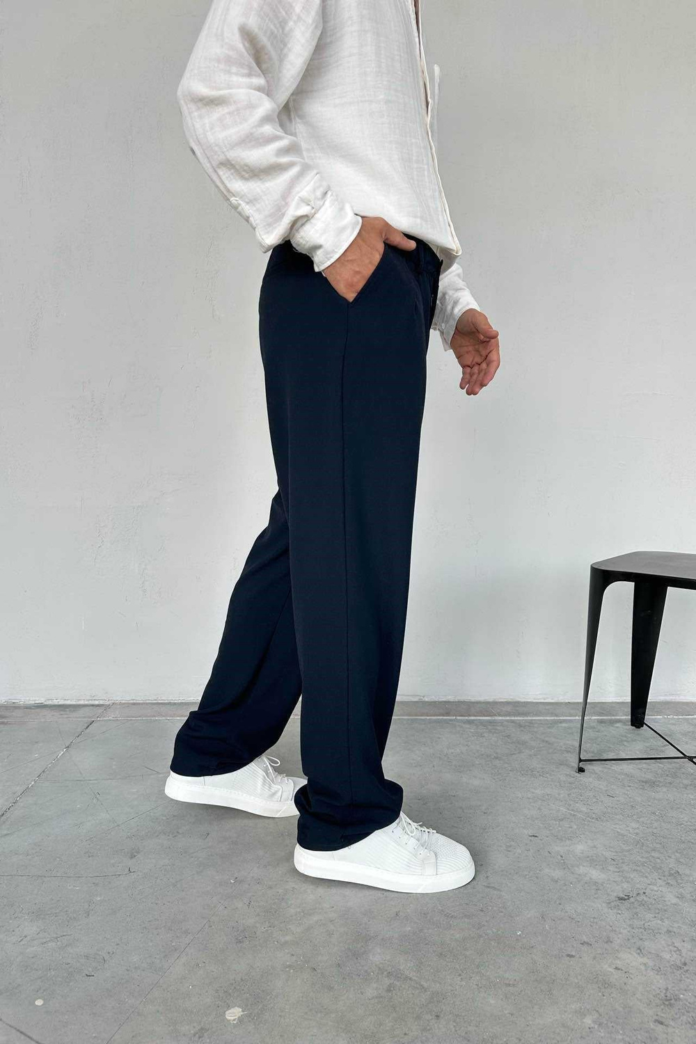 Wholesale Mens Navy Baggy Pants