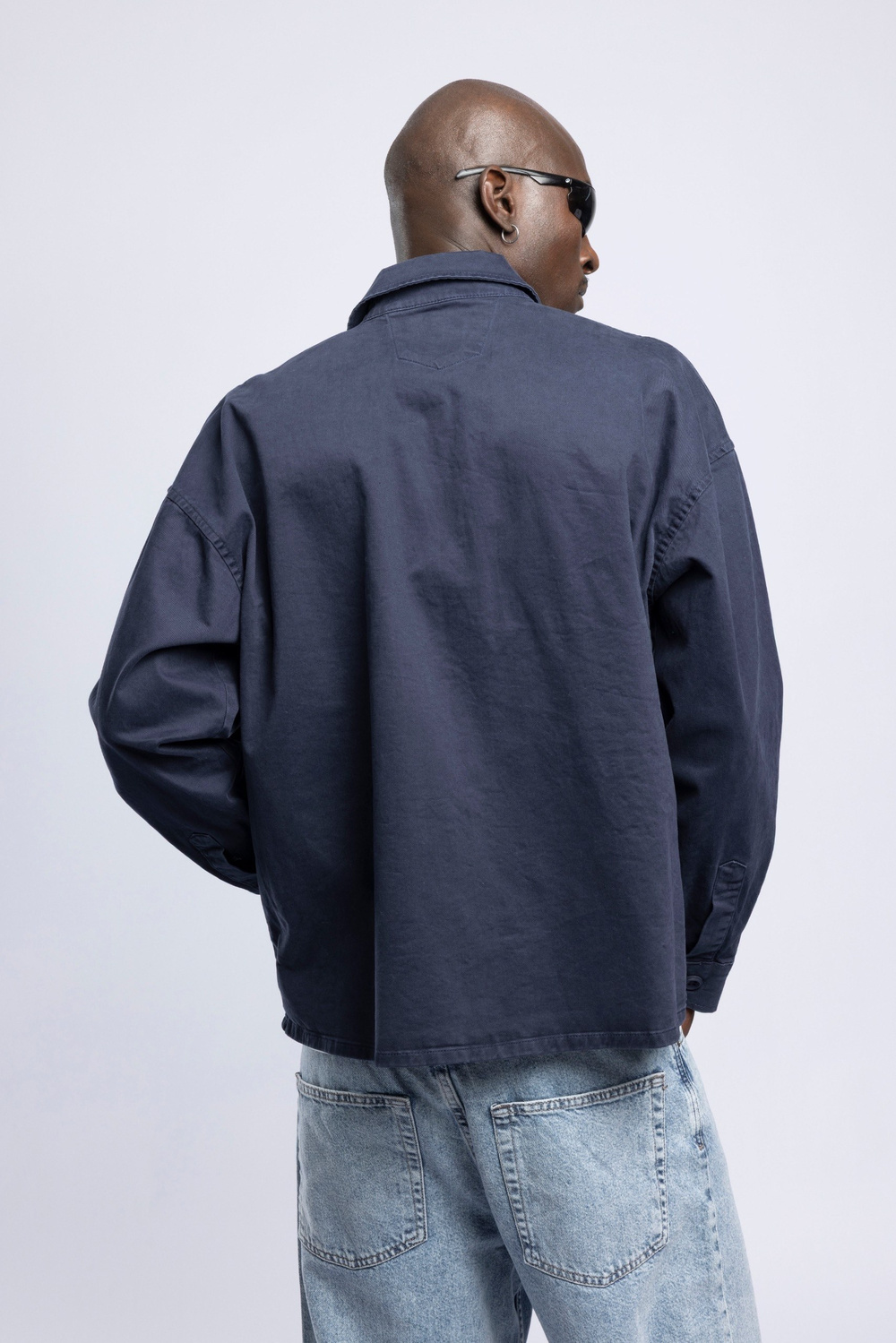 Wholesale Mens Navy Printed Shirt 