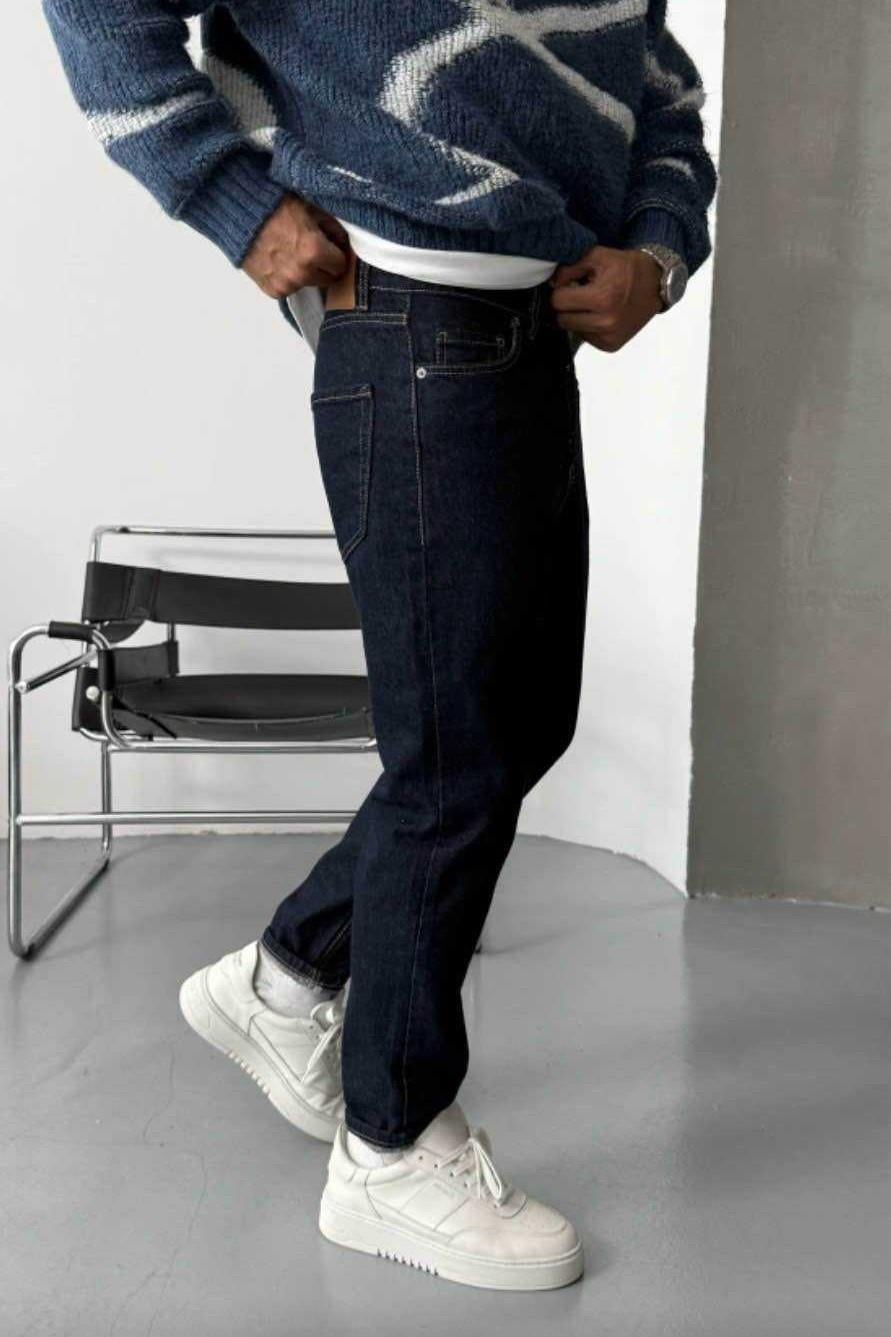 Wholesale Mens Navy Relaxed Fit Jeans