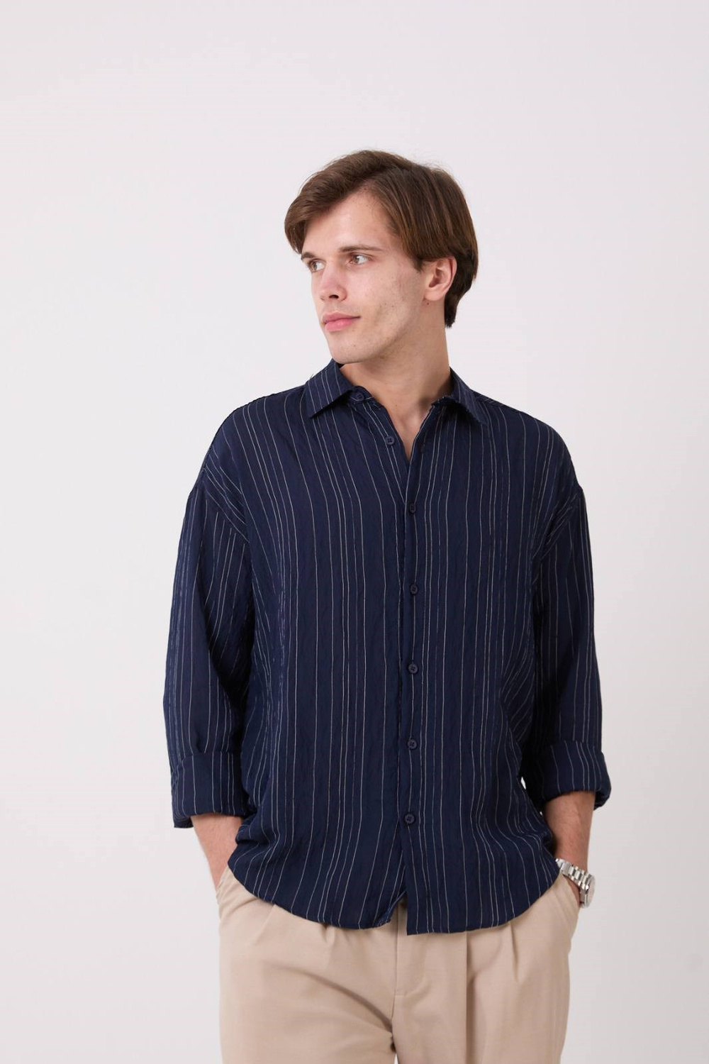 Wholesale Mens Navy Shirt 