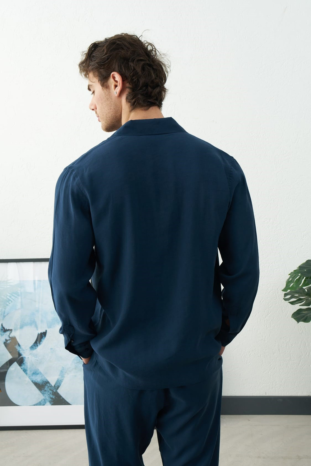 Wholesale Mens Navy Shirt