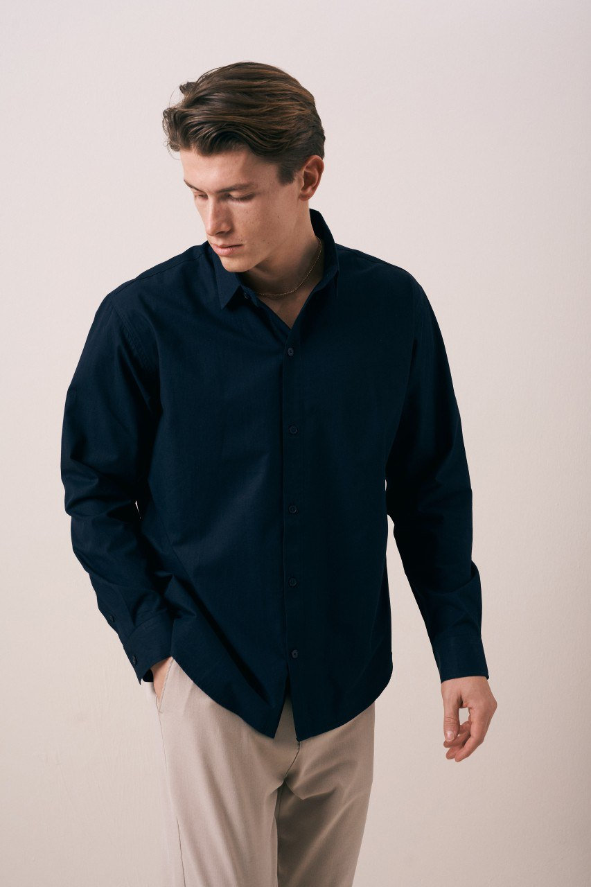 Wholesale Mens Navy Shirt