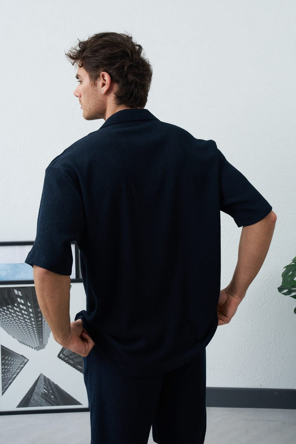 Wholesale Mens Navy Shirt
