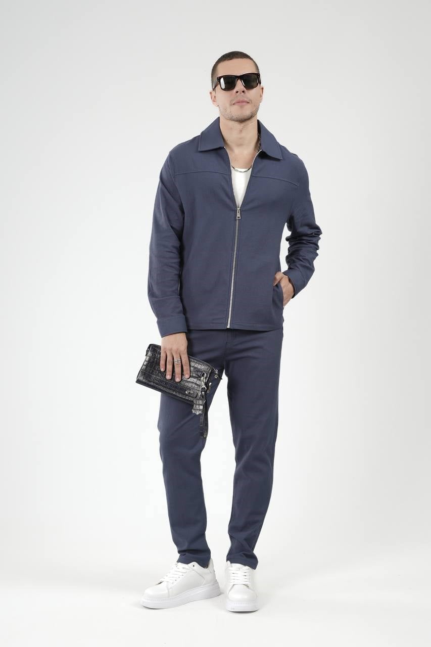 Wholesale Mens Navy Shirt and Pants Set
