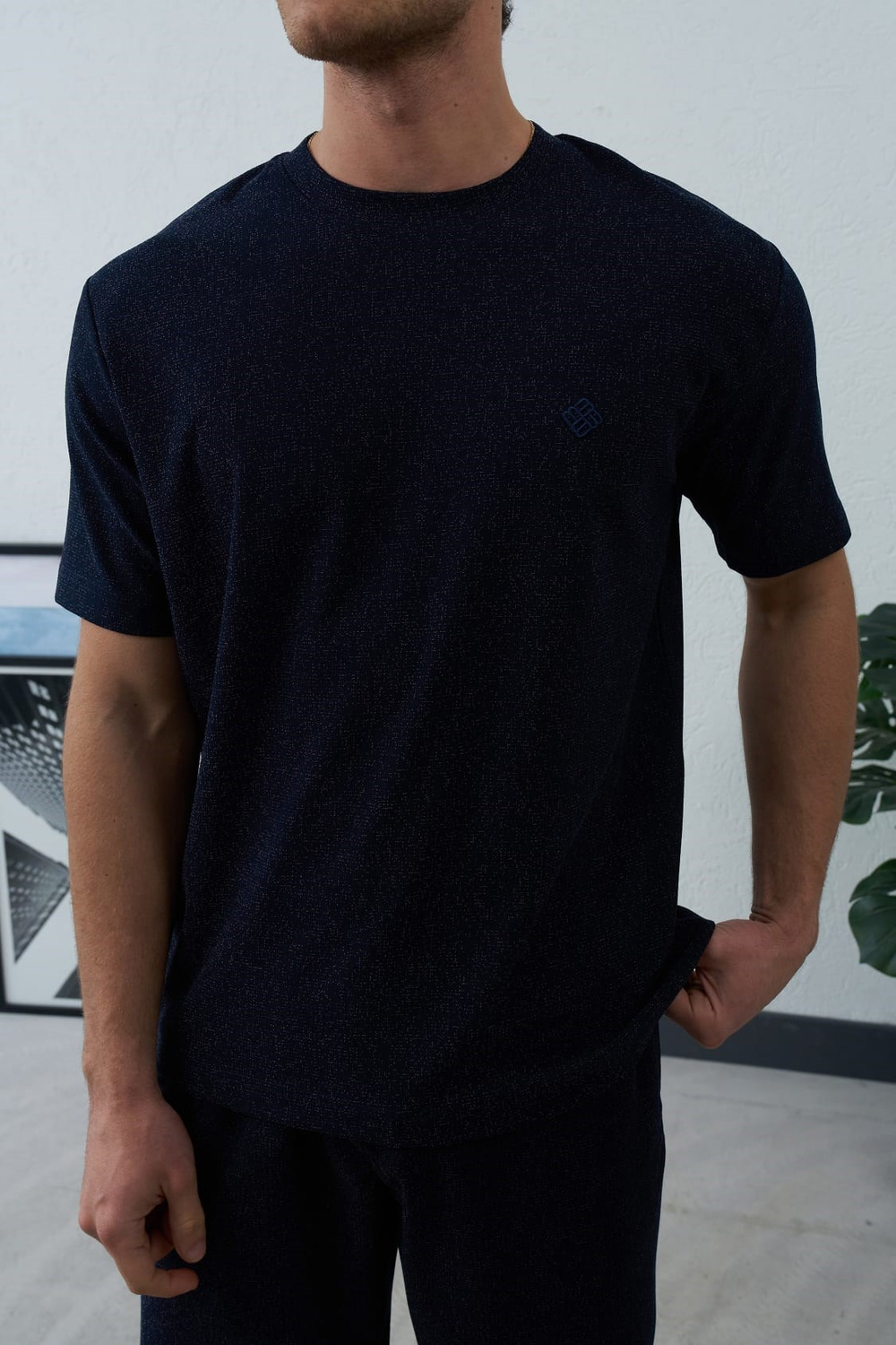 Wholesale Mens Navy T-Shirt