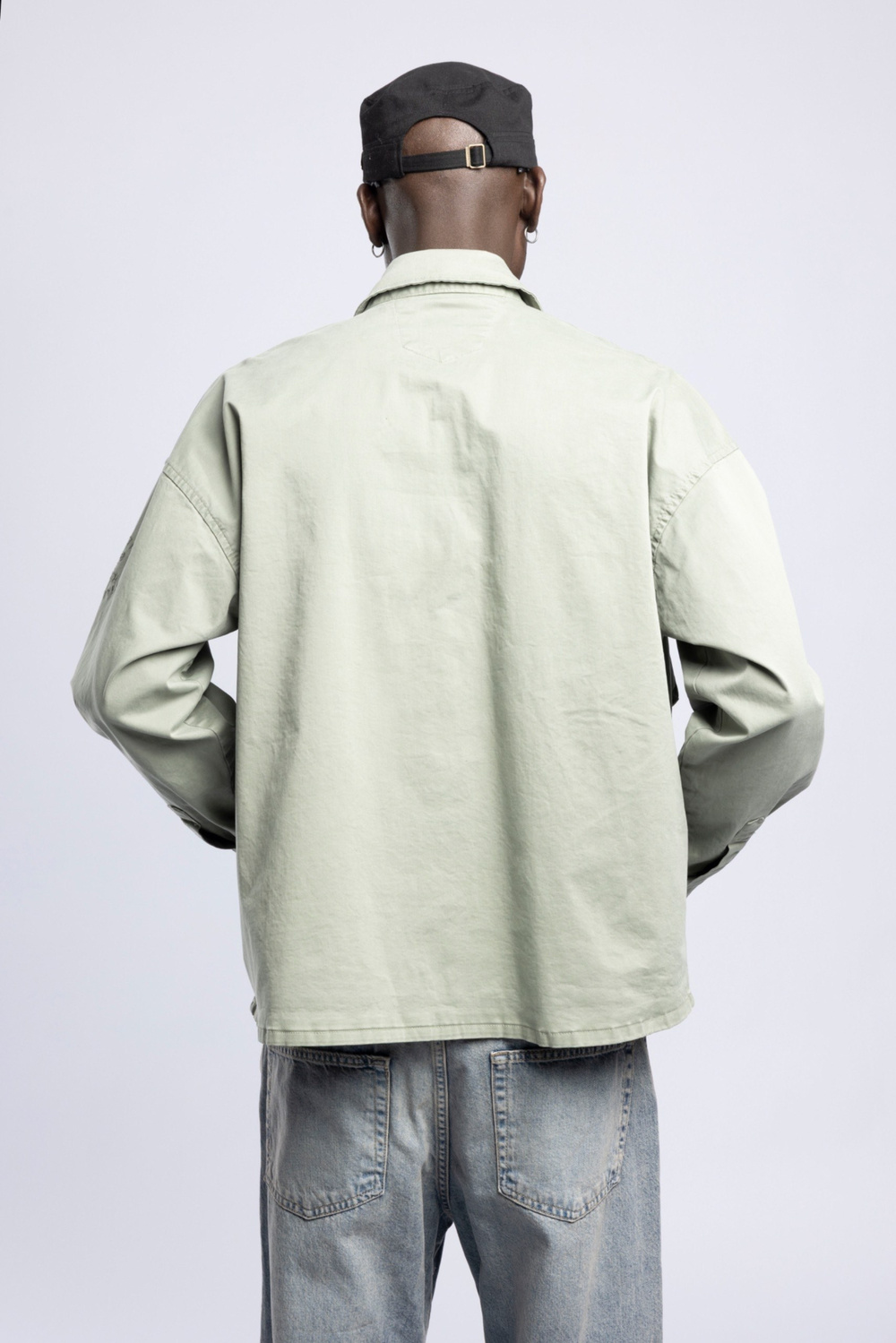 Wholesale Mens Olive Printed Shirt 