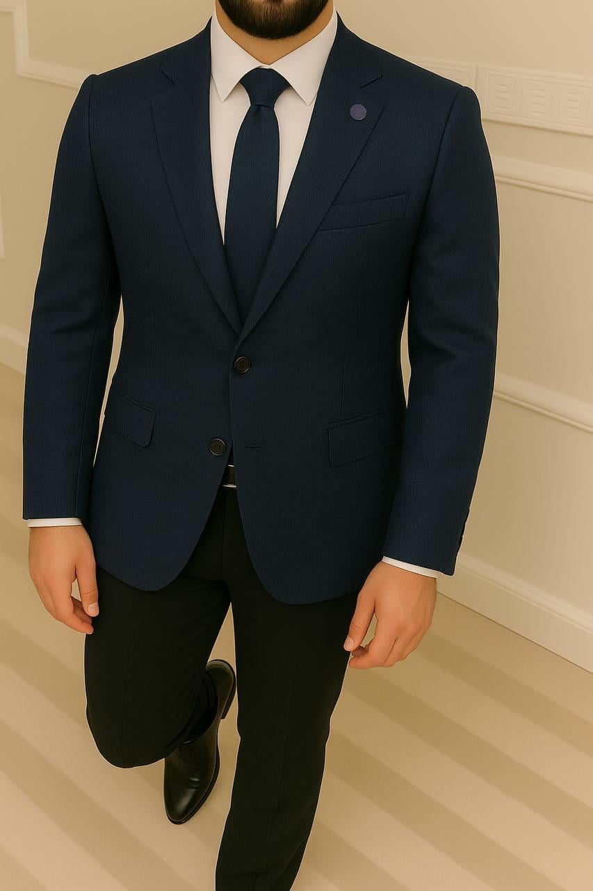 Wholesale Men's Petrol Blazer Jacket 1701W26-038