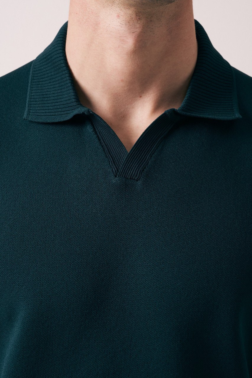 Wholesale Mens Petrol Knit T-Shirt