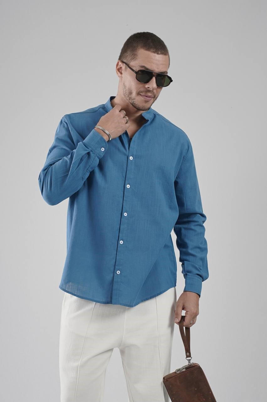 Wholesale Men's Petrol Shirt 1690W26-605