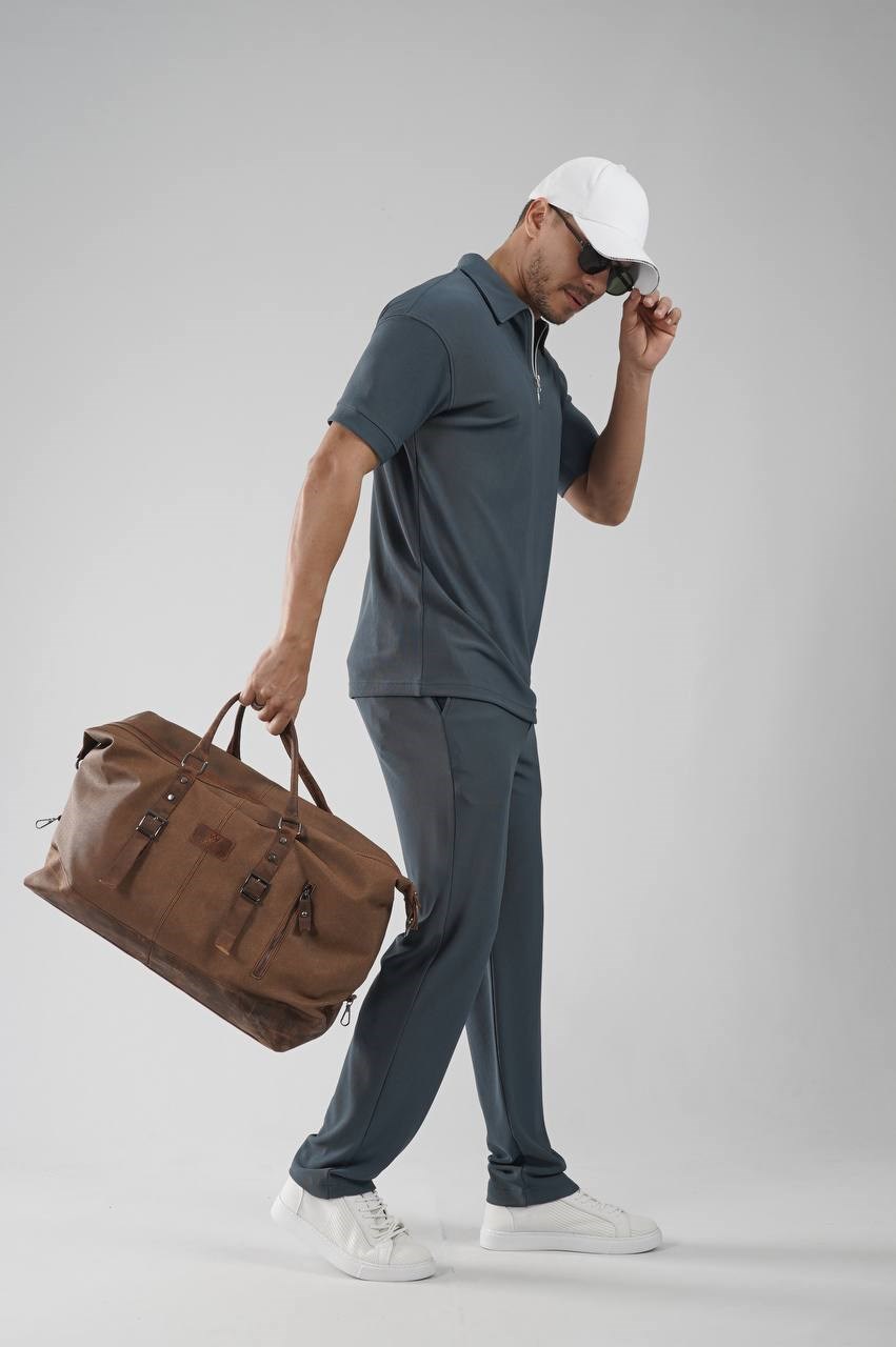 Wholesale Mens Petrol T-Shirt and Pants Set
