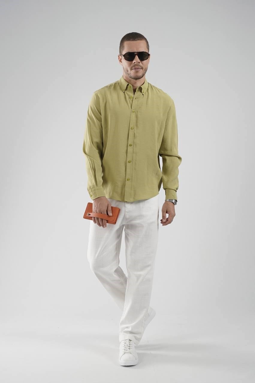 Wholesale Mens Pistachio Shirt
