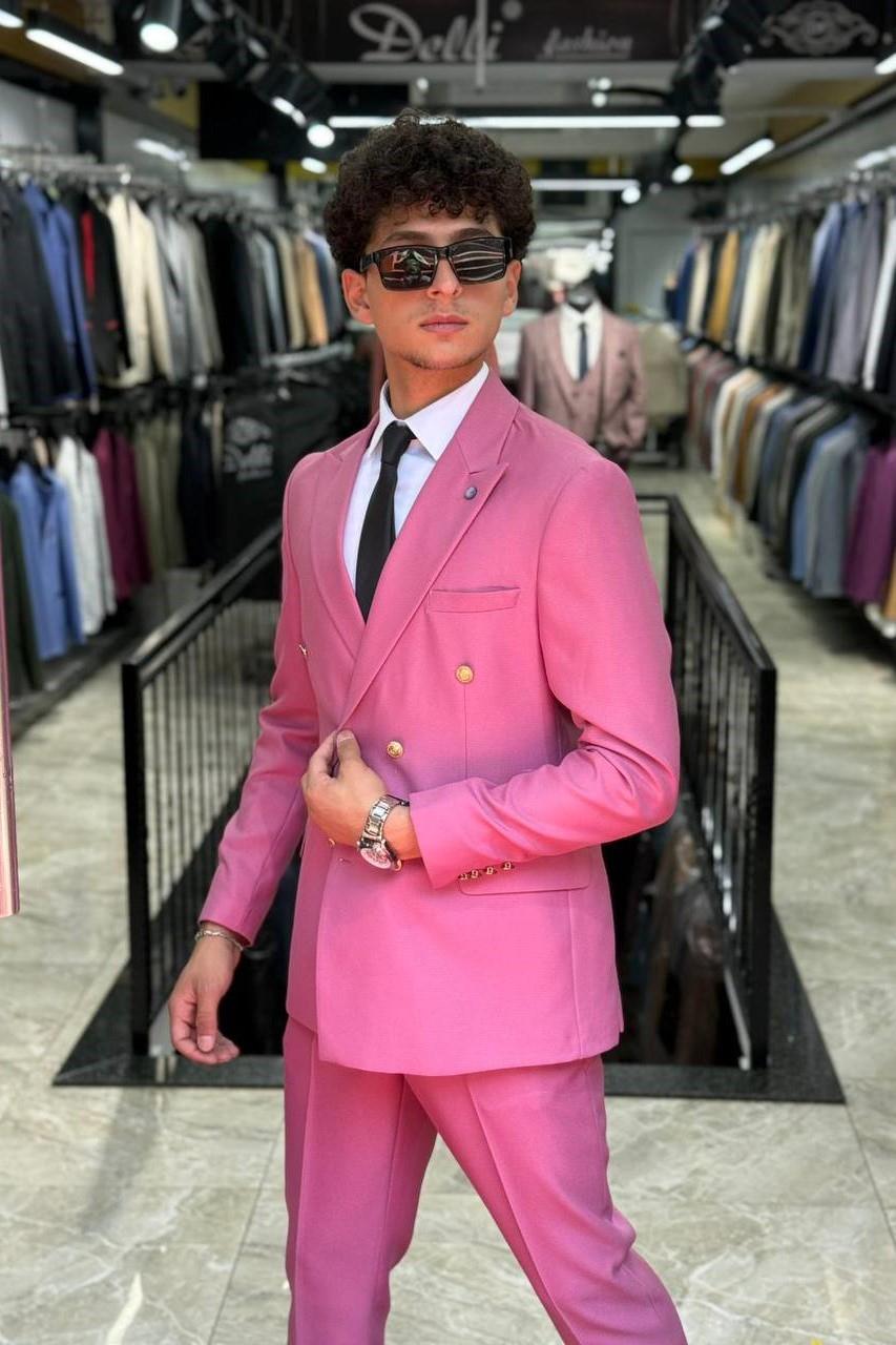 Wholesale Men's Powder Two-Piece Suit 1701W26-058