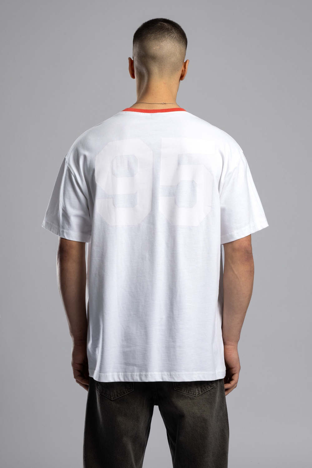 Wholesale Mens Red Printed T-shirt