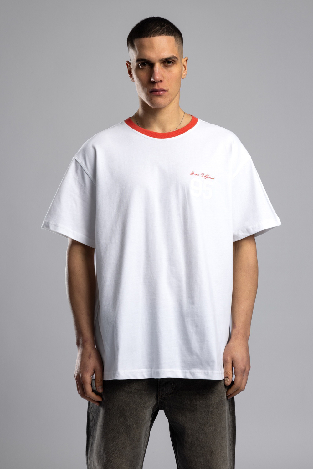 Wholesale Mens Red Printed T-shirt