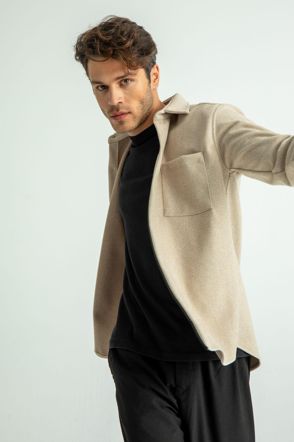 Wholesale Mens Regular Fit Winter Woolen Shirt  