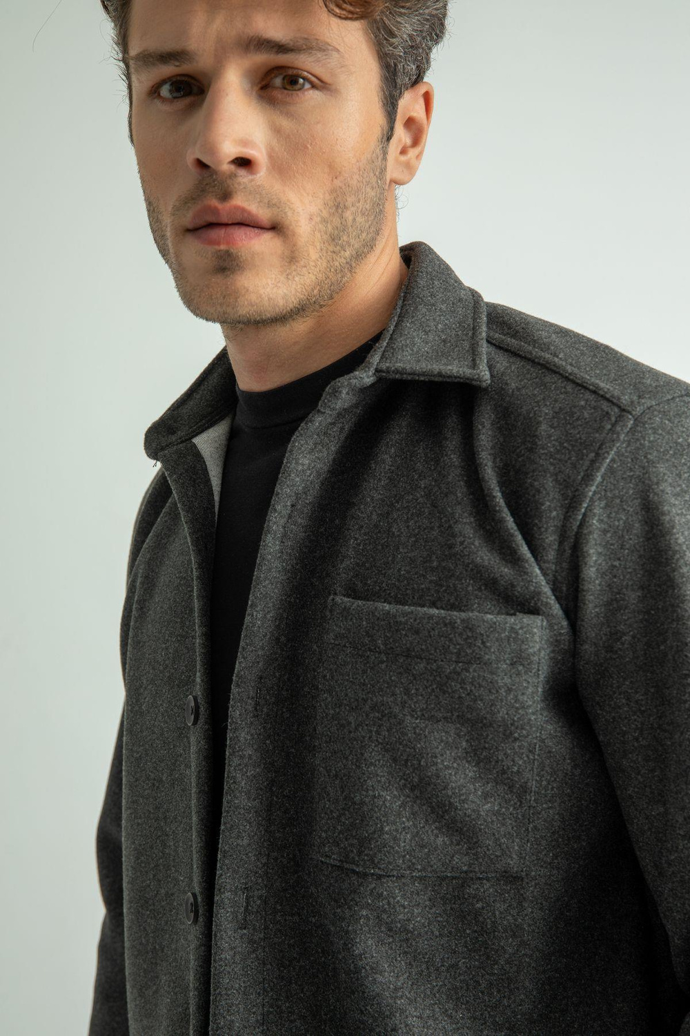 Wholesale Mens Regular Fit Winter Woolen Shirt  