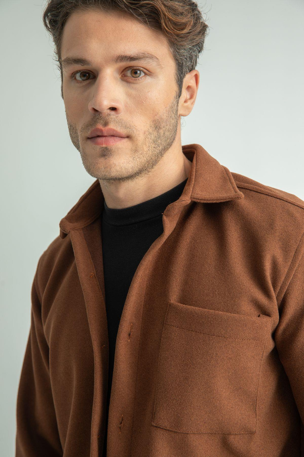 Wholesale Mens Regular Fit Winter Woolen Shirt  