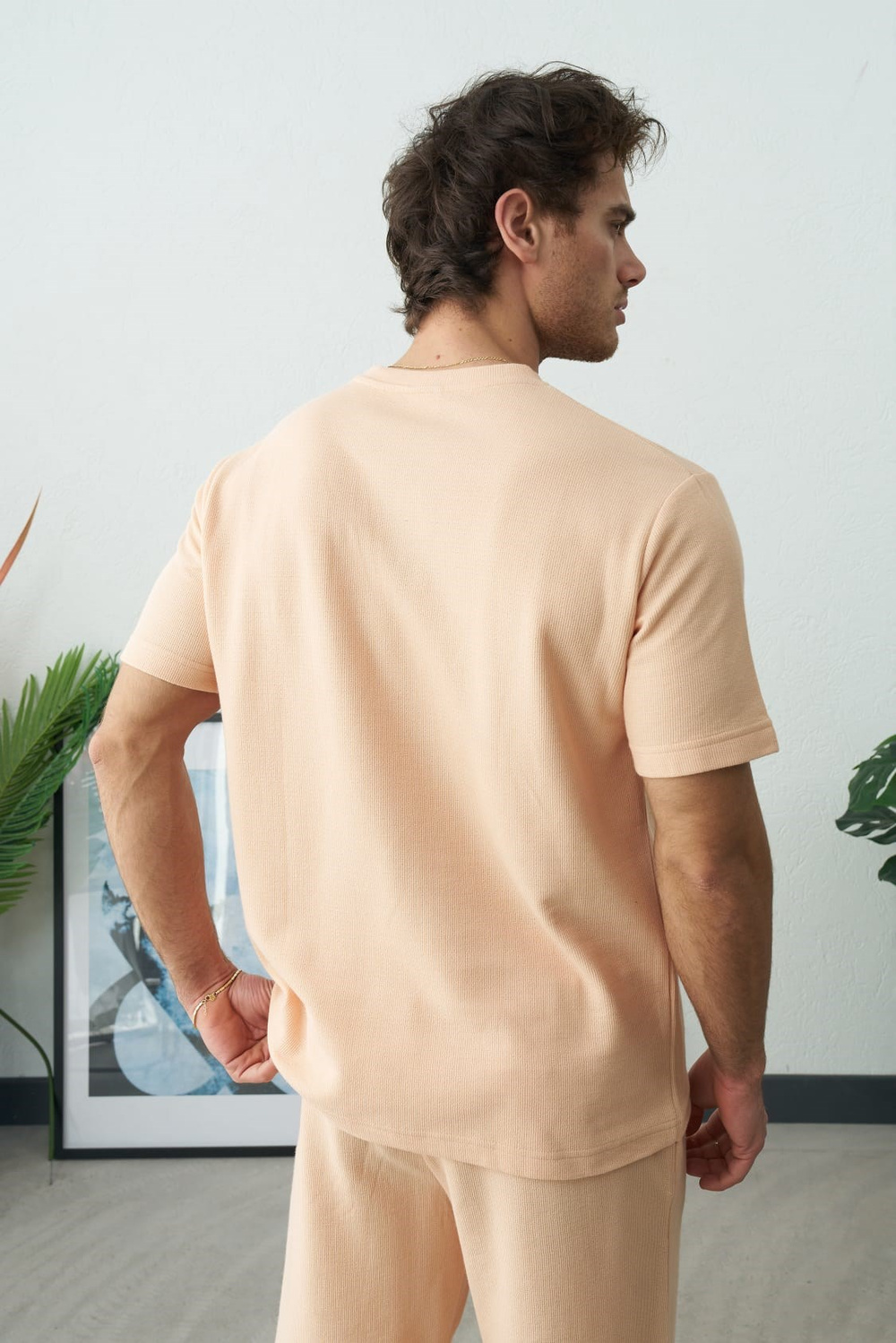 Wholesale Mens Peach T-Shirt