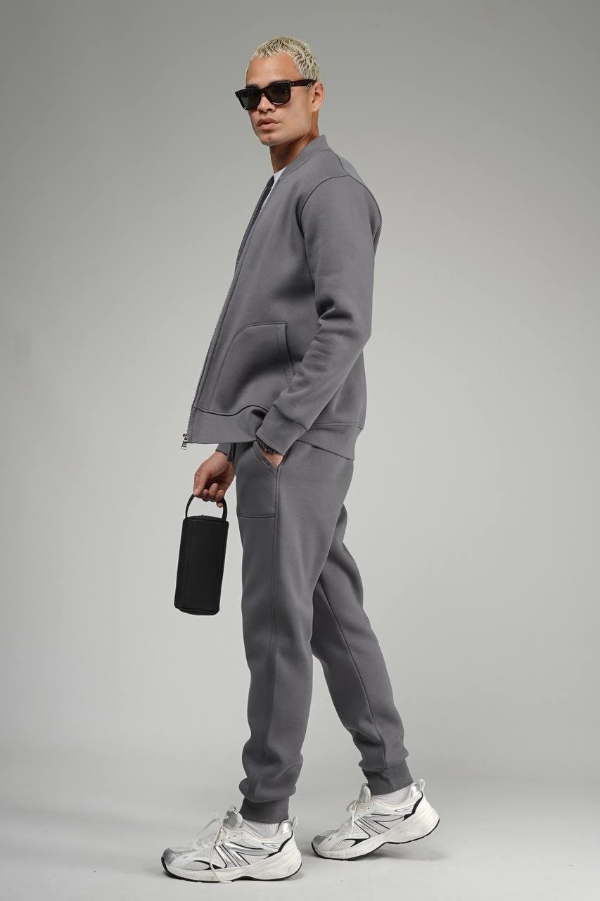 Wholesale Mens Smoke Gray Tracksuit