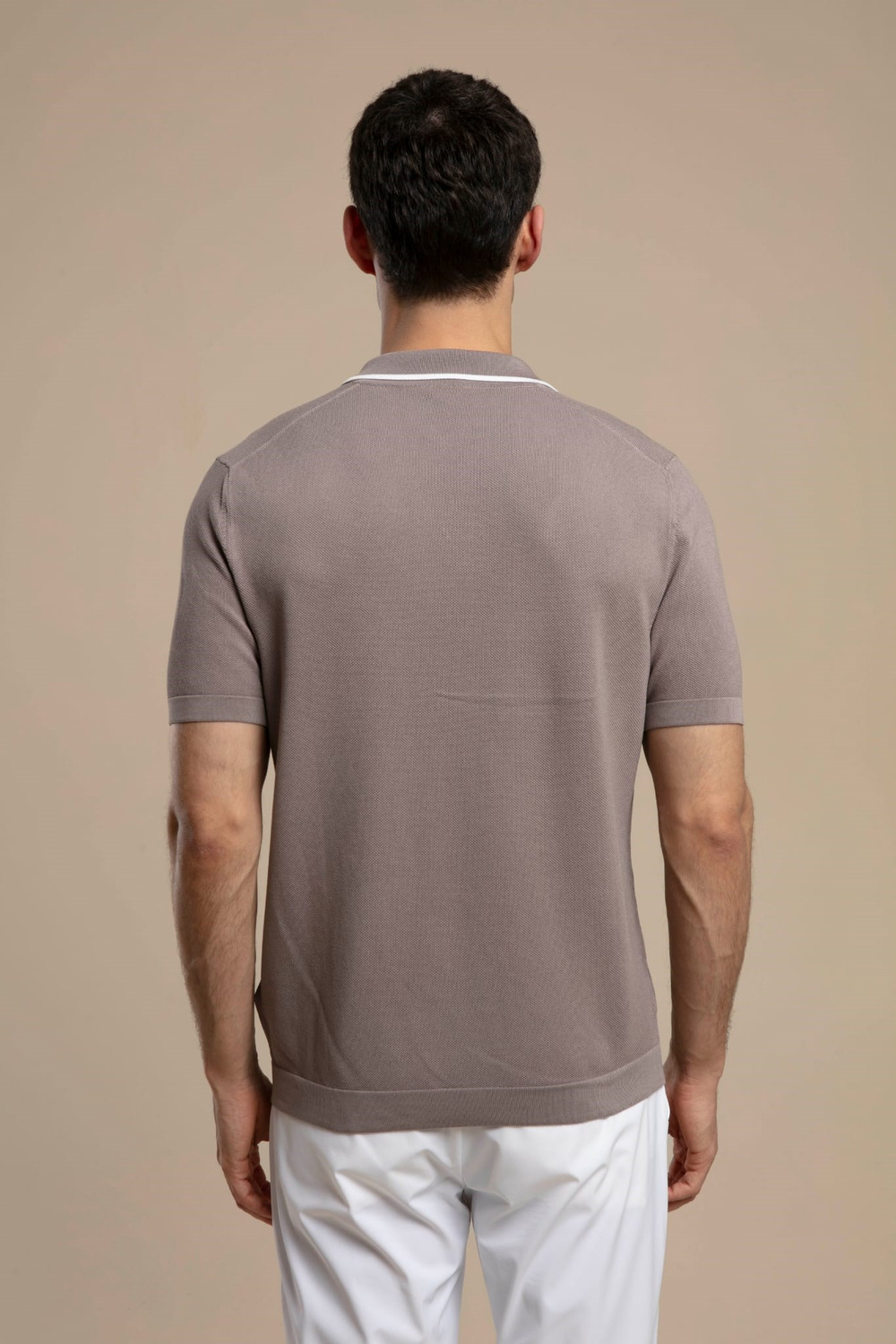 Wholesale Mens Stone Knit Polo T-Shirt