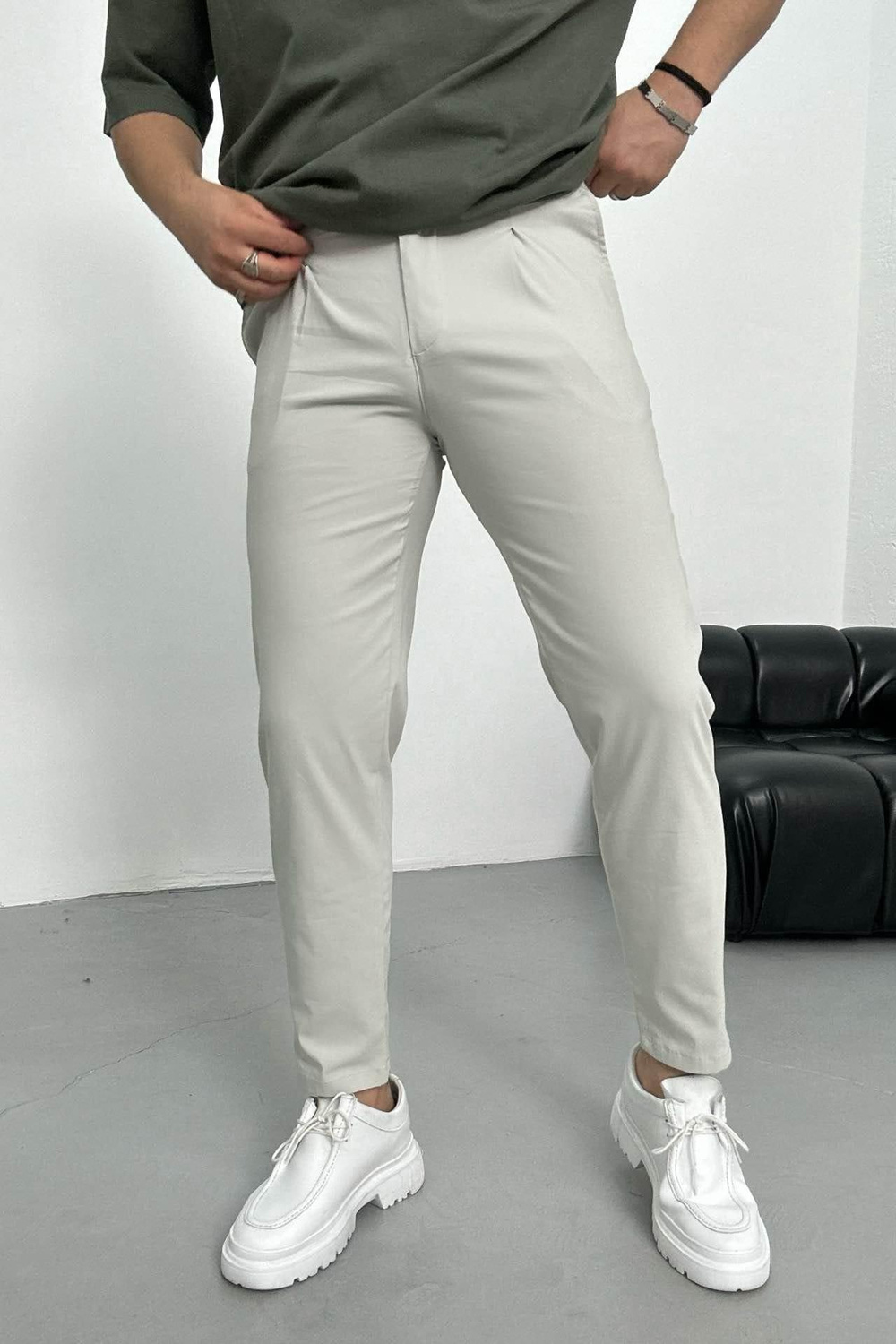 Wholesale Men's Stone Slim Fit Pants 1504W26-PNT5004